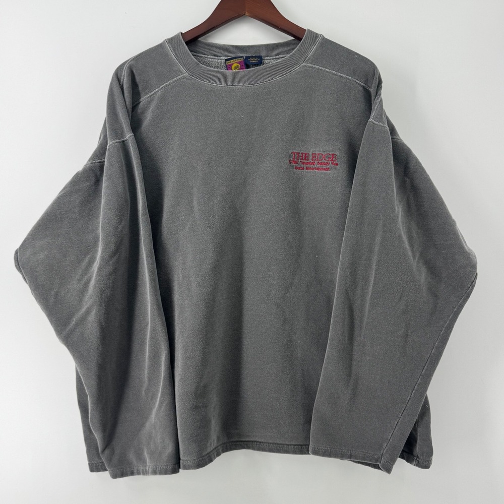 Vintage 90s Flash Avanti The Edge Movie Promo Sweatshirt Gray XL Made in Canada